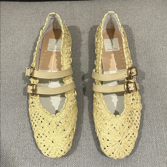 NEW Dolce Vita Baylee Sunflower Ballet Flats Size 8 - Picture 2 of 6